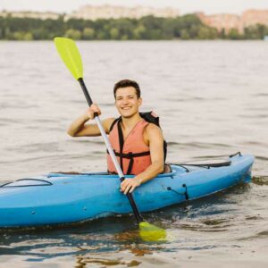 la kayak de patrick en barque